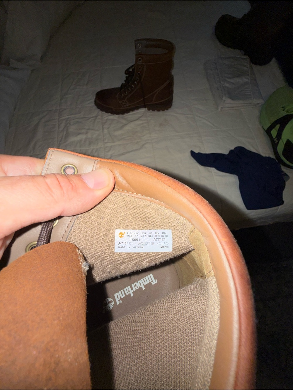 Timberland Brown Leather Lace-Up Work Boots - Picture 5 of 5